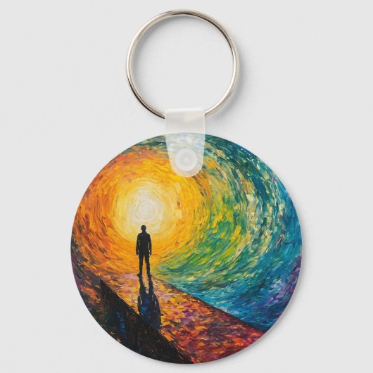 寸法のエッジ キーホルダー (正面)