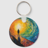 寸法のエッジ キーホルダー (裏面)