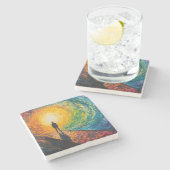 寸法のエッジ ストーンコースター (横)