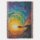 寸法のエッジ スローブランケット (正面縦)