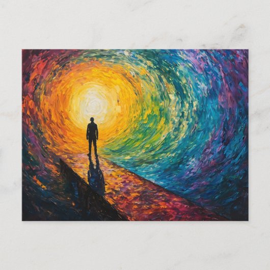 寸法のエッジ ポストカード (正面)