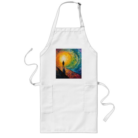 寸法のエッジ ロングエプロン (正面)