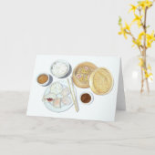 寸法の合計 カード (黄色い花)