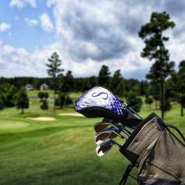 寸法の正方形 – ネイビー – S ゴルフヘッドカバー