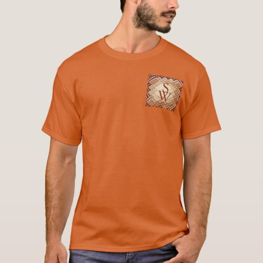 寸法の正方形 – 赤 – 南西 Tシャツ (正面)
