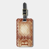 寸法の正方形 – 赤 – B ラゲッジタグ (正面縦)