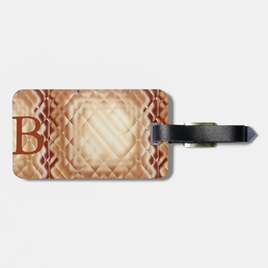 寸法の正方形 – 赤 – B ラゲッジタグ (裏面横)