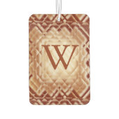 寸法の正方形 – 赤 – W空気清浄機 カーエアーフレッシュナー (裏面)