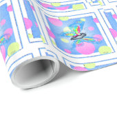 寸法カラフル蝶 ラッピングペーパー (ロールコーナー)