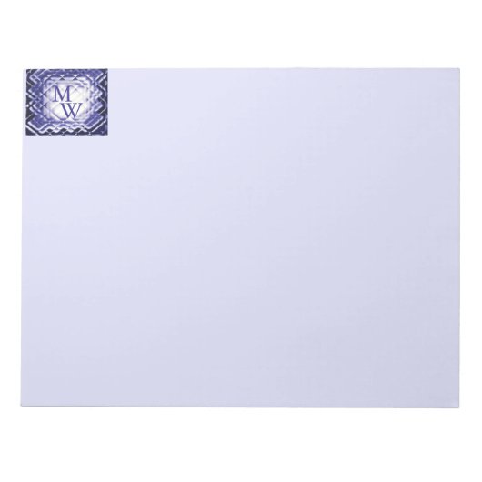 寸法スクエア – ネイビー – MW ノートパッド (正面)