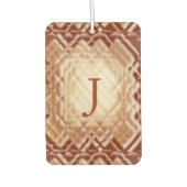 寸法正方形 – 赤 – J カーエアーフレッシュナー (正面)