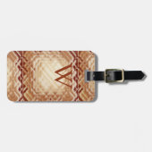 寸法正方形 – 赤 – W ラゲッジタグ (正面横)