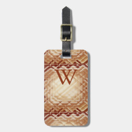 寸法正方形 – 赤 – W ラゲッジタグ