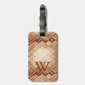 寸法正方形 – 赤 – W ラゲッジタグ (裏面縦)