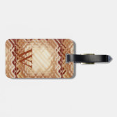 寸法正方形 – 赤 – W ラゲッジタグ (裏面横)