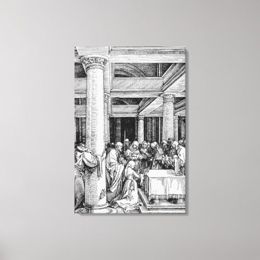 寺でのプレゼンテーション, c.1503/4 キャンバスプリント (正面)