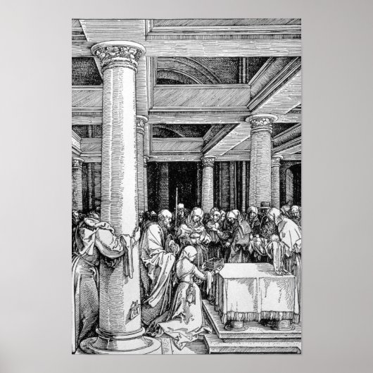 寺でのプレゼンテーション, c.1503/4 ポスター (正面)