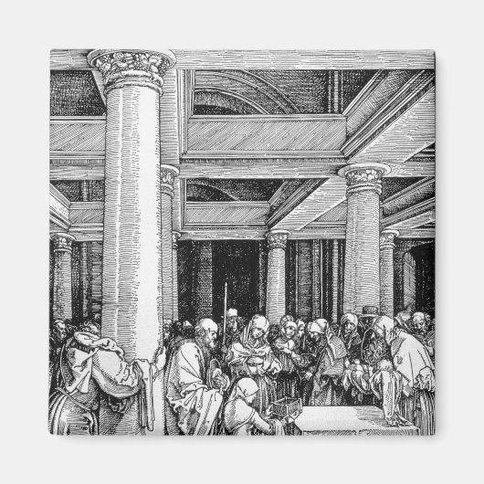 寺でのプレゼンテーション， c.1503/4 マグネット (正面)