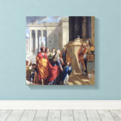 寺でのヴァージンのプレゼンテーション キャンバスプリント (インサイチュ (ウッドフロア))