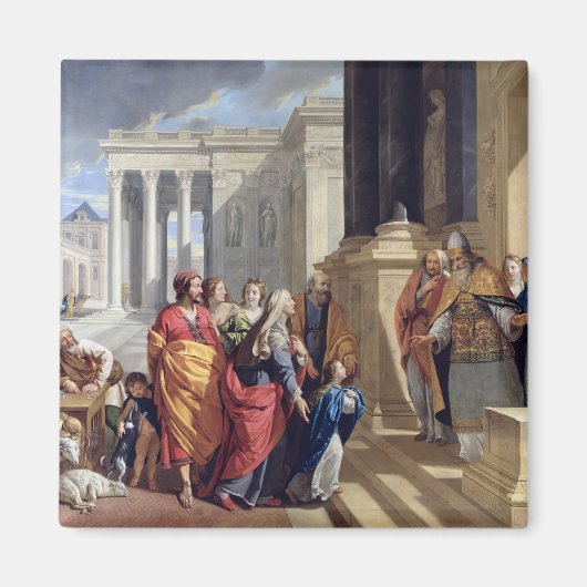 寺でのヴァージンのプレゼンテーション マグネット (正面)