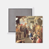 寺でのヴァージンのプレゼンテーション(油) マグネット (正面/裏面)