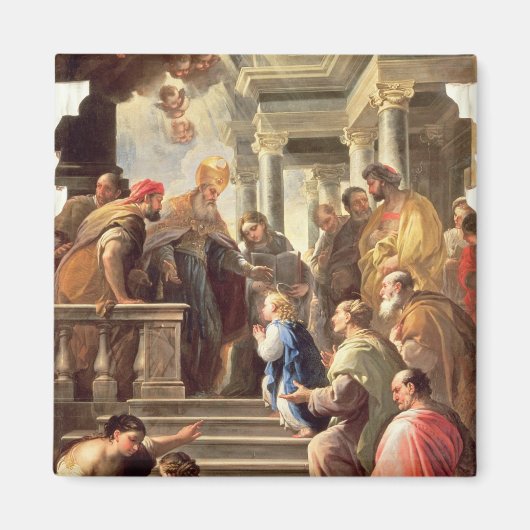 寺でのヴァージンのプレゼンテーション(油) マグネット (正面)