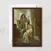 寺のシメオン。レンブラント・ヴァン・ライジン著 ポストカード (正面/裏面)