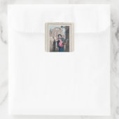 寺のバー、ラベンダー、「Clears of London」より スクエアシール (バッグ)