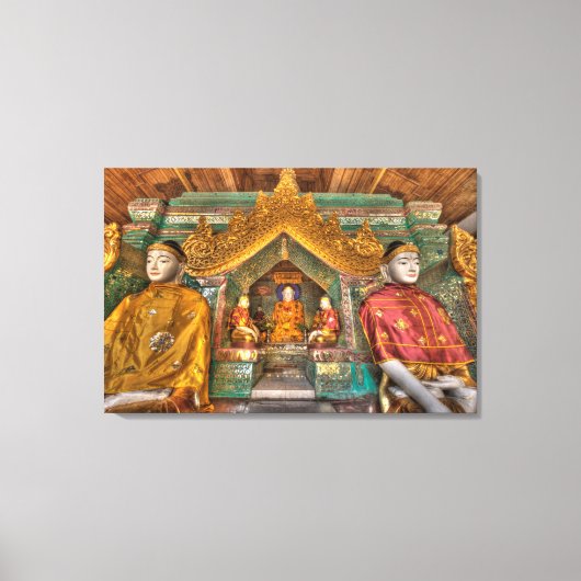 寺の仏たち キャンバスプリント (正面)