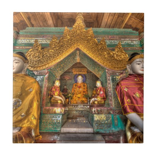 寺の仏たち タイル (正面)