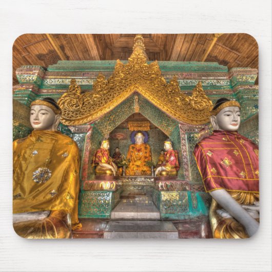 寺の仏たち マウスパッド (正面)