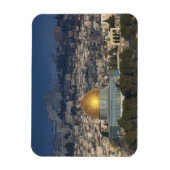 寺の山とドームオブザロック、夜明け マグネット (縦)