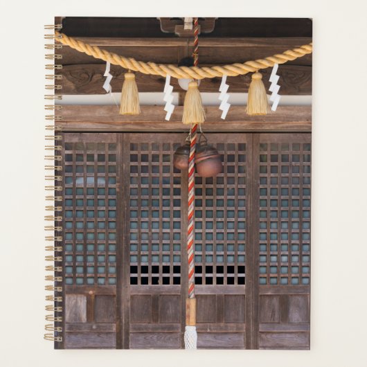 寺の縄飾り プランナー手帳 (正面)
