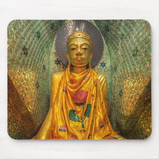 寺の黄金仏 マウスパッド (正面)