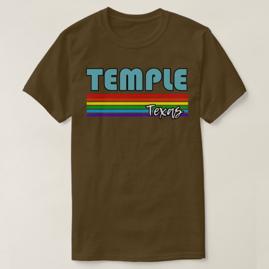 寺テキサス州プライド寺LGBTギフトLGBTQサポート Tシャツ (デザイン正面)