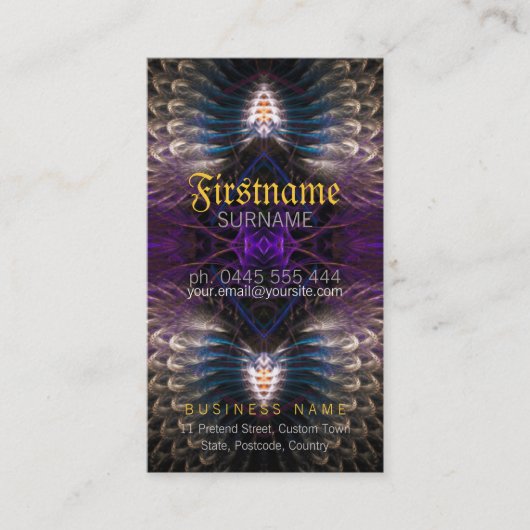 寺フラクタル羽根名刺 名刺 (正面)