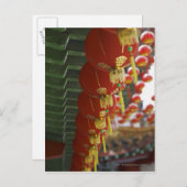 寺中国のからつるの赤い提灯 ポストカード (正面/裏面)