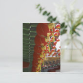 寺中国のからつるの赤い提灯 ポストカード (スタンド正面)