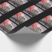 寺日本の広島アニメさくらんぼ花 ラッピングペーパー (角)