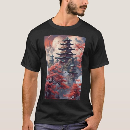寺日本の社霊性 Tシャツ (正面)