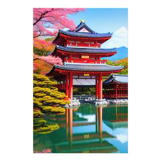 寺日本の フォトプリント            (正面)