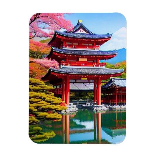 寺日本の マグネット (縦)