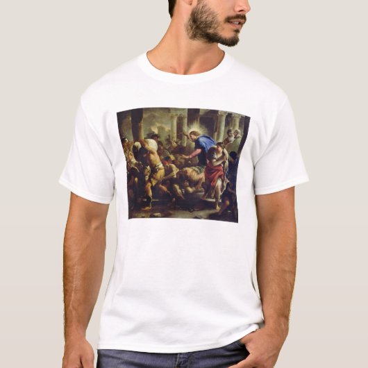寺院から商人を運転しているキリスト Tシャツ (正面)