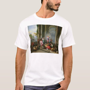 寺院から商人を運転しているキリスト Tシャツ