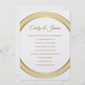 寺院での結婚式の招待状 招待状 (正面/裏面)