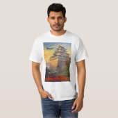 寺院との日本のな空輸輸送機 Tシャツ (正面フル)