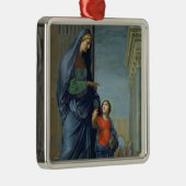 寺院にヴァージンを導くセントアンナ メタルオーナメント (右)