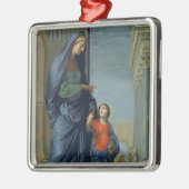 寺院にヴァージンを導くセントアンナ メタルオーナメント (左)