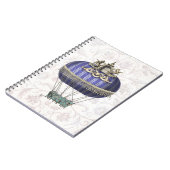 寺院のあるバロック風の風船 ノートブック (左側)