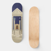 寺院のスケートボードの乗車 スケートボード (正面)
